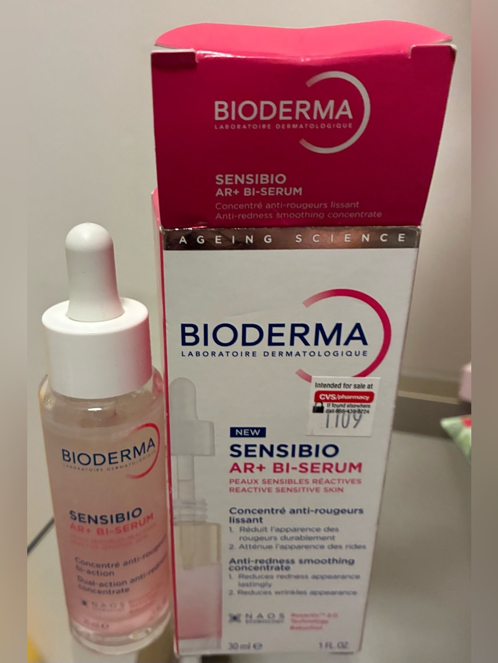 Bioderma Sensibio AR+ Bi-Serum 1oz NEW